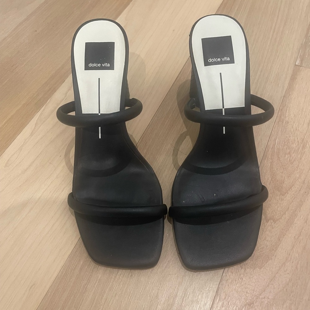 Dolce Vita Noles Black Heels 8.5